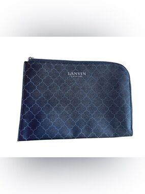 Lanvin Black Turkish Airlines first class amenity bag zipperpouch travel case